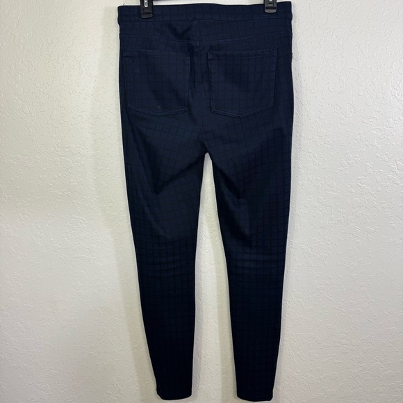 SPANX pants Jean-ish large pull on checkered‎ ankle leggings Blue Skinny Pants - Picture 8 of 9